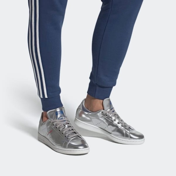ADIDAS OG Stan Smith trainers silver leather tech - Picture 2 of 5